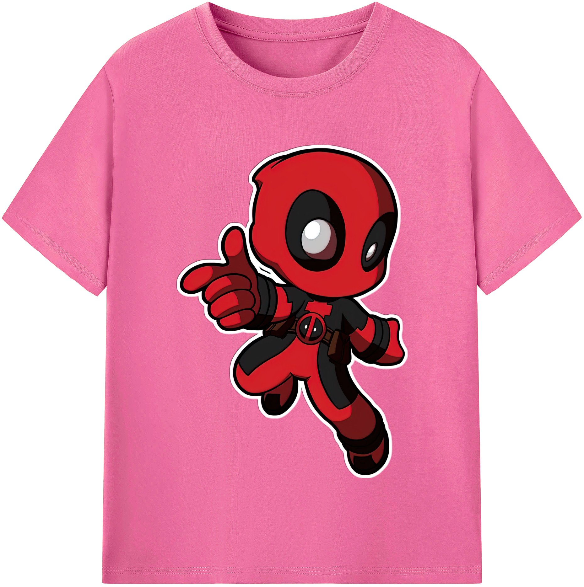 （画像用） Deadpool デッドプール レディースカジュアルプリントTシャツ（綿100％）